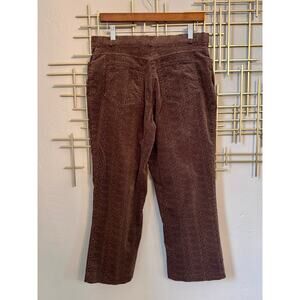 Tribal Brown Velour Snake Print Pants Size 8